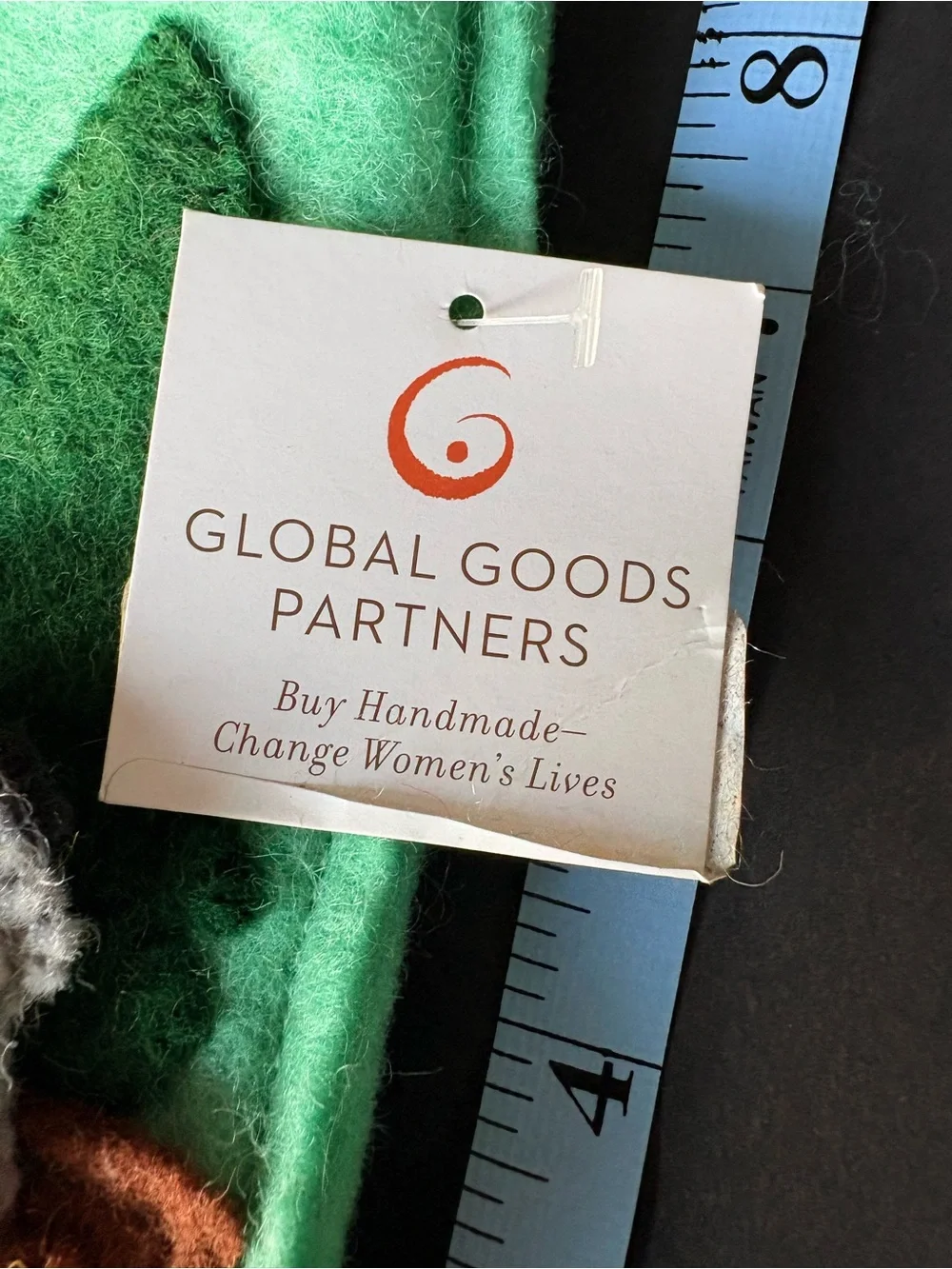 Global Goods Partners Children’s Felted Wool Tote With Three Finger Puppets